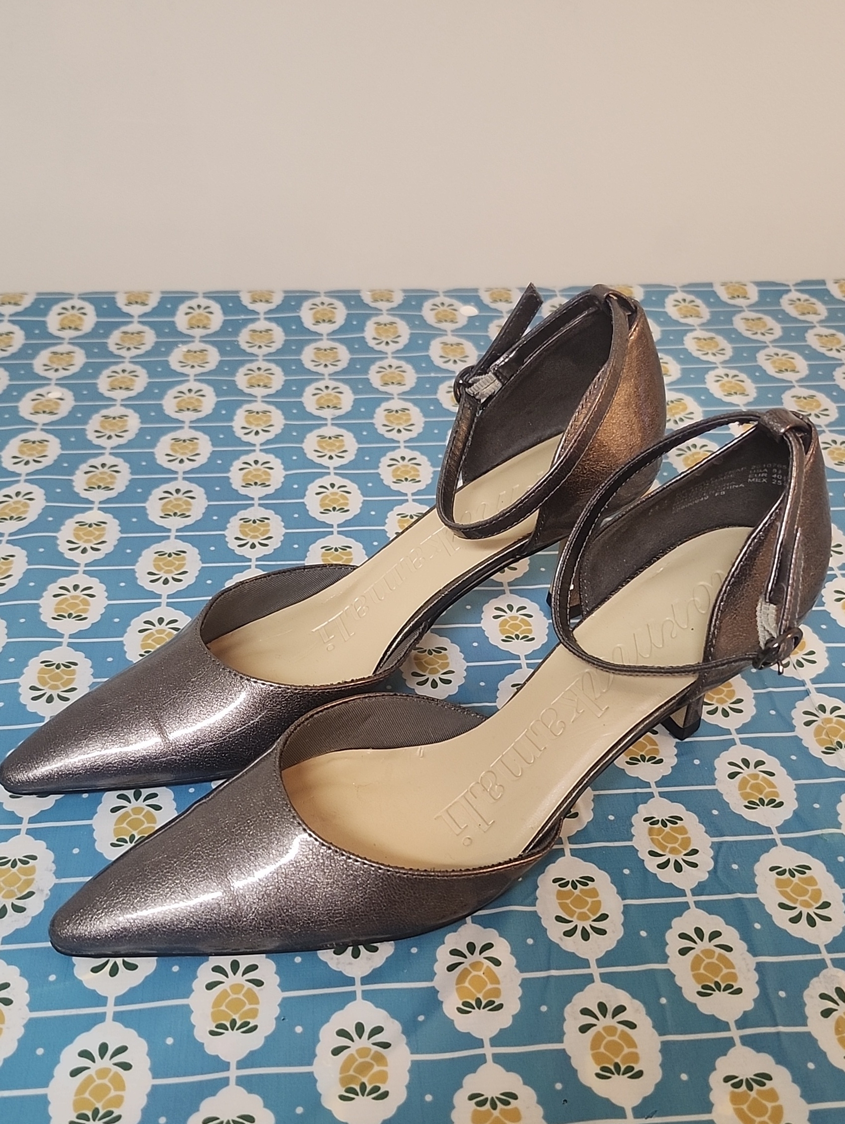 Norma Kamali Heels Silver Metallic Pumps 8.5